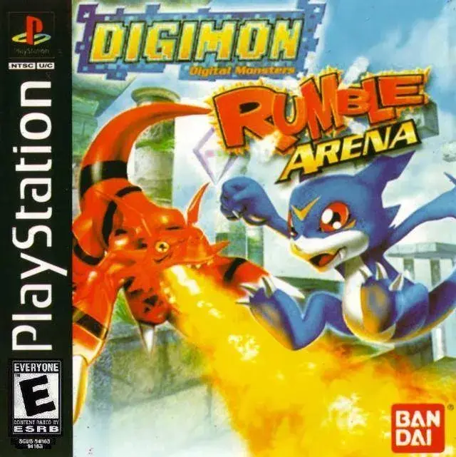 Digimon Rumble Arena Playstation 1 Box Art