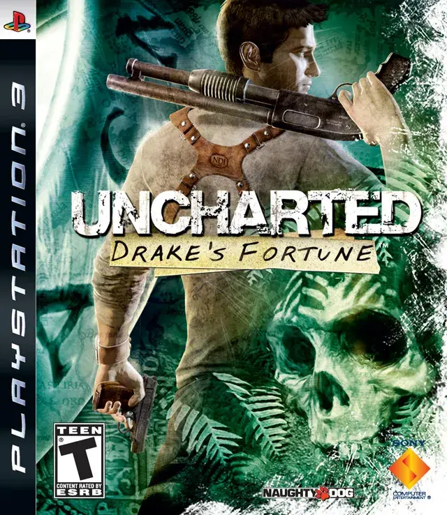 Uncharted: Drake's Fortune PS 3 Box Art